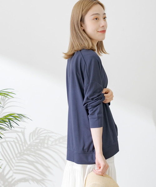 URBAN RESEARCH Sonny Label（アーバンリサーチサニーレーベル）の「UVカット・クールタッチカットカーディガン（Tシャツ/カットソー・レディース・グレー系その他/イエロー系その他/ネイビー・FREE）」の18枚目の写真