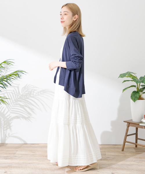 URBAN RESEARCH Sonny Label（アーバンリサーチサニーレーベル）の「UVカット・クールタッチカットカーディガン（Tシャツ/カットソー・レディース・グレー系その他/イエロー系その他/ネイビー・FREE）」の21枚目の写真