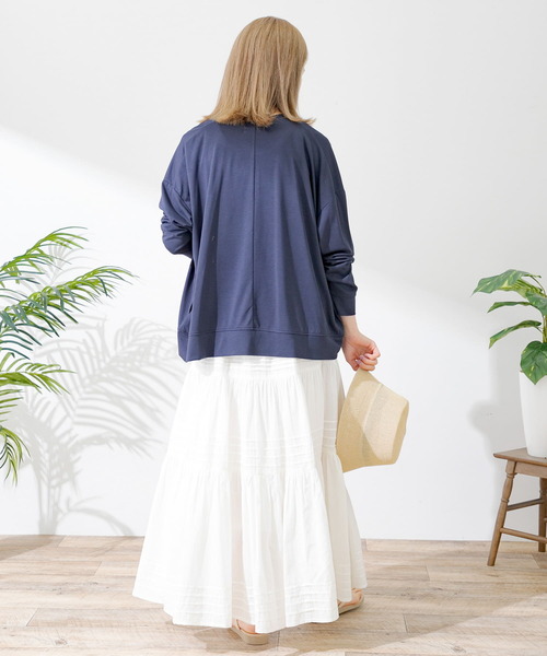 URBAN RESEARCH Sonny Label（アーバンリサーチサニーレーベル）の「UVカット・クールタッチカットカーディガン（Tシャツ/カットソー・レディース・グレー系その他/イエロー系その他/ネイビー・FREE）」の22枚目の写真