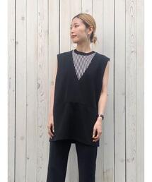 Samansa Mos2 blue | ジレライクプルオーバー【セットアップ可】(シャツ/ブラウス)