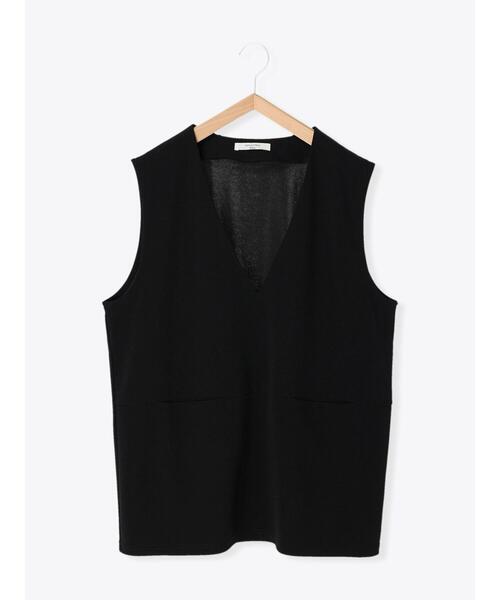 Samansa Mos2 blue（サマンサモスモスブルー）の「ジレライクプルオーバー【セットアップ可】（シャツ/ブラウス・レディース・ブラック/オレンジ/モカ・ﾌﾘ-）」の16枚目の写真