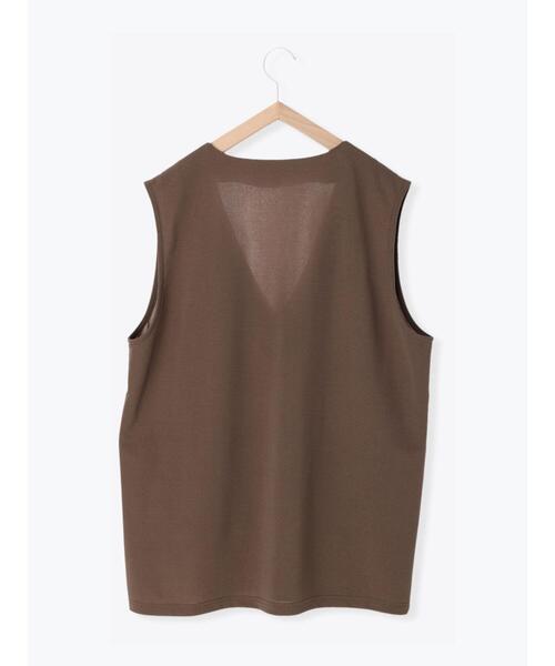 Samansa Mos2 blue（サマンサモスモスブルー）の「ジレライクプルオーバー【セットアップ可】（シャツ/ブラウス・レディース・ブラック/オレンジ/モカ・ﾌﾘ-）」の18枚目の写真