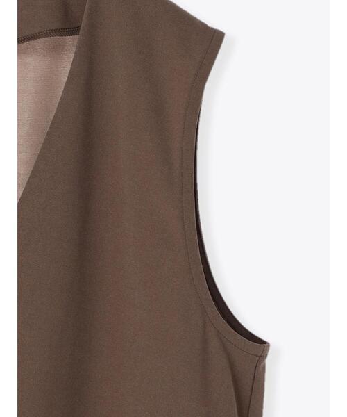 Samansa Mos2 blue（サマンサモスモスブルー）の「ジレライクプルオーバー【セットアップ可】（シャツ/ブラウス・レディース・ブラック/オレンジ/モカ・ﾌﾘ-）」の20枚目の写真