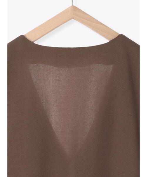 Samansa Mos2 blue（サマンサモスモスブルー）の「ジレライクプルオーバー【セットアップ可】（シャツ/ブラウス・レディース・ブラック/オレンジ/モカ・ﾌﾘ-）」の22枚目の写真