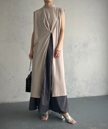 【&g’aime】タックスリットチュニック