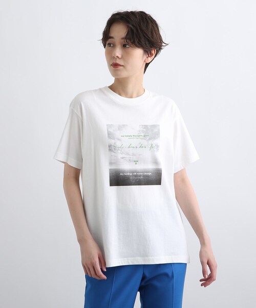 【WORLDfortheWorld】フォトプリントTシャツ