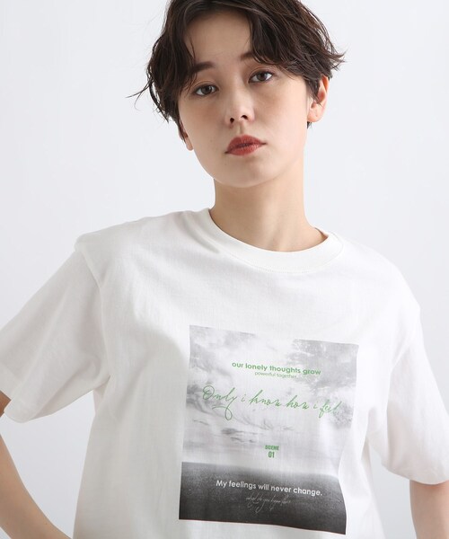 【WORLDfortheWorld】フォトプリントTシャツ