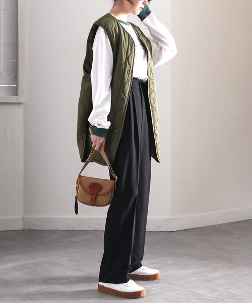 セール】品の良さが漂う。ハイウエストセンタープレスツイードパンツ