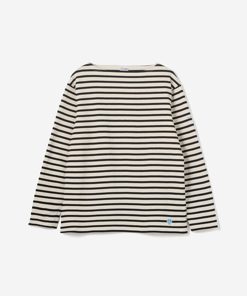 ORCIVAL（オーシバル）の「ORCIVAL | コットンロード フレンチバスクシャツ MEN（Tシャツ/カットソー・メンズ・アイボリー/ブラウン/J/A/ホワイト系その他5/ブラック/C/ホワイト系その他6/B/ブルー系その他5/ブルー/ブラック系その他/G/D・6/3/4/5）」の3枚目の写真