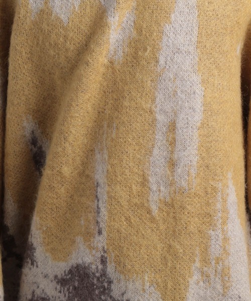 HARE（ハレ）の「アブストラクトモヘヤプルオーバー(HARE)（ニット/セーター・メンズ・ブラック/グレー/イエロー・FREE）」の21枚目の写真