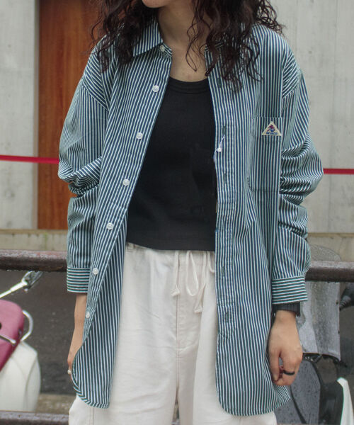 GEVACO（ゲバコ）の「【GEVACO/ゲバコ】レギュラーカラー ストライプシャツ ロンスト（シャツ/ブラウス・メンズ・ブラウン系その他/グリーン系その他/ブルー系その他/レッド系その他・M/L/S）」の2枚目の写真