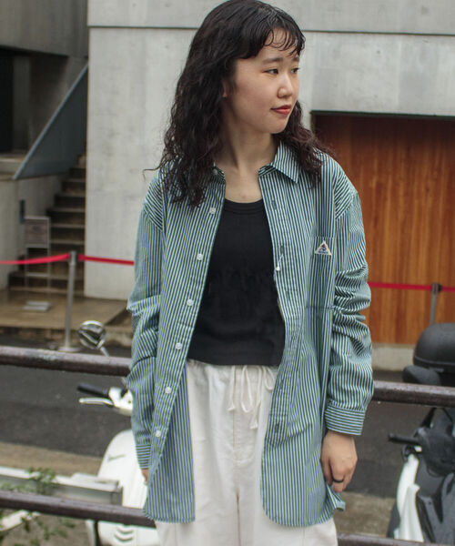 GEVACO（ゲバコ）の「【GEVACO/ゲバコ】レギュラーカラー ストライプシャツ ロンスト（シャツ/ブラウス・メンズ・ブラウン系その他/グリーン系その他/ブルー系その他/レッド系その他・M/L/S）」の12枚目の写真