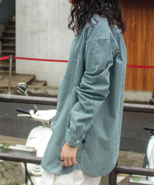 GEVACO（ゲバコ）の「【GEVACO/ゲバコ】レギュラーカラー ストライプシャツ ロンスト（シャツ/ブラウス・メンズ・ブラウン系その他/グリーン系その他/ブルー系その他/レッド系その他・M/L/S）」の13枚目の写真