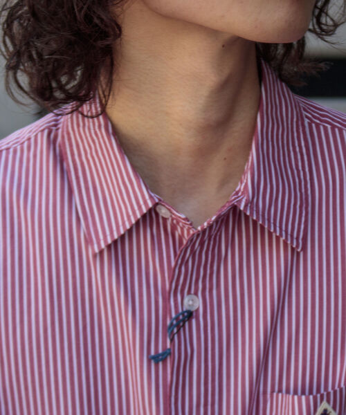 GEVACO（ゲバコ）の「【GEVACO/ゲバコ】レギュラーカラー ストライプシャツ ロンスト（シャツ/ブラウス・メンズ・ブラウン系その他/グリーン系その他/ブルー系その他/レッド系その他・M/L/S）」の18枚目の写真