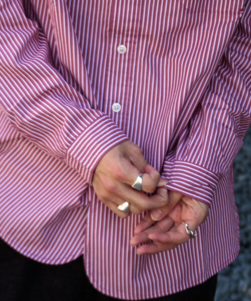 GEVACO（ゲバコ）の「【GEVACO/ゲバコ】レギュラーカラー ストライプシャツ ロンスト（シャツ/ブラウス・メンズ・ブラウン系その他/グリーン系その他/ブルー系その他/レッド系その他・M/L/S）」の20枚目の写真