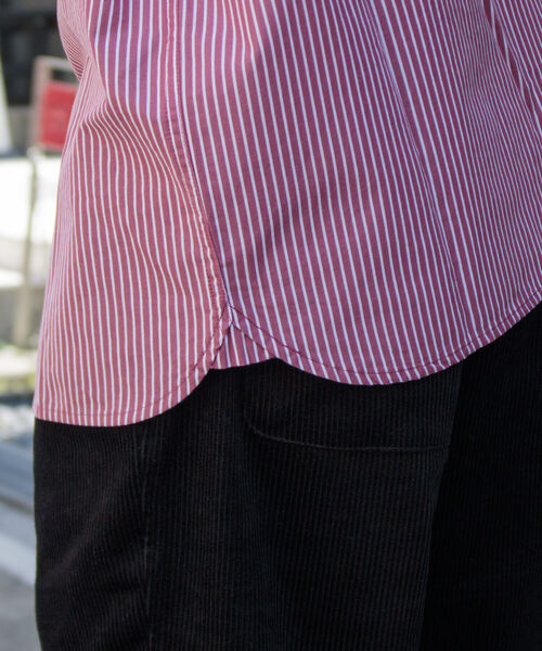 GEVACO（ゲバコ）の「【GEVACO/ゲバコ】レギュラーカラー ストライプシャツ ロンスト（シャツ/ブラウス・メンズ・ブラウン系その他/グリーン系その他/ブルー系その他/レッド系その他・M/L/S）」の21枚目の写真