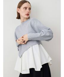 ELENDEEK | ボリュームフレアドッキングニット(ニット/セーター)
