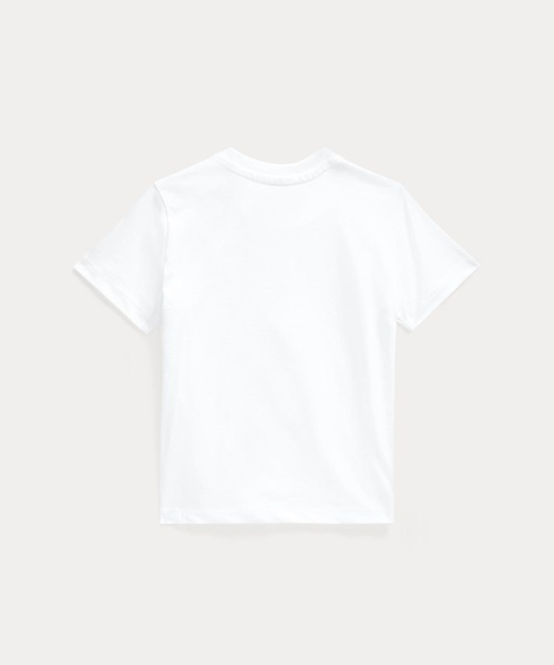 POLO RALPH LAUREN CHILDRENSWEAR（ポロ ラルフ ローレン チルドレンズウェア）の「コットン ジャージー クルーネック Tシャツ（Tシャツ/カットソー・キッズ・ホワイト・24M/18M/12M）」の4枚目の写真