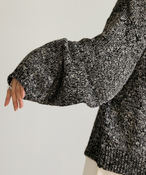 select MOCA（セレクトモカ）の「ミックス糸クルーネックオーバー