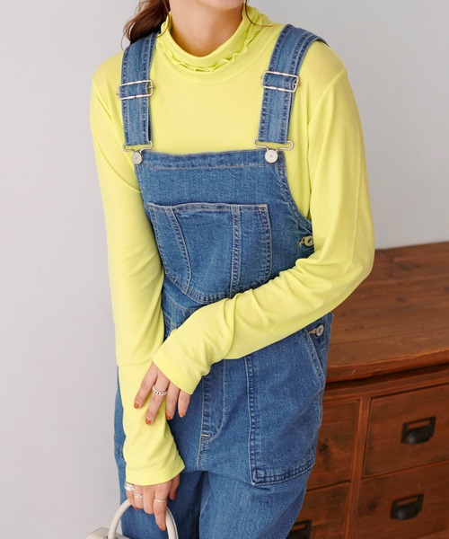 DISCOAT（ディスコート）の「あったかソフトリブタートルネックプルオーバー（Tシャツ/カットソー・レディース・アイボリー/ブラック/モカ/グリーン系その他/ピンク・FREE）」の8枚目の写真