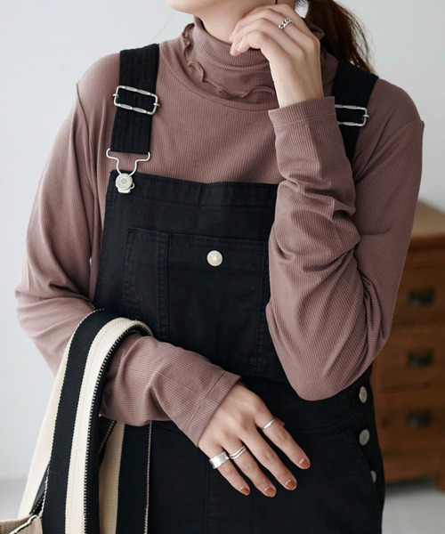 DISCOAT（ディスコート）の「あったかソフトリブタートルネックプルオーバー（Tシャツ/カットソー・レディース・アイボリー/ブラック/モカ/グリーン系その他/ピンク・FREE）」の19枚目の写真