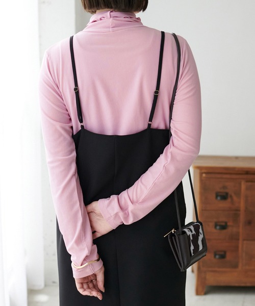 DISCOAT（ディスコート）の「あったかソフトリブタートルネックプルオーバー（Tシャツ/カットソー・レディース・アイボリー/ブラック/モカ/グリーン系その他/ピンク・FREE）」の22枚目の写真