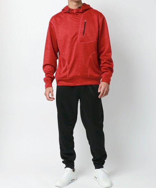TULTEX（タルテックス）の「TULTEX/タルテックス ジャージ プルパーカー×ジョガーパンツ セットアップ 上下セット（ジャージ・メンズ・ネイビー/グレー/チャコール/レッド・LL/3L/M/L）」の4枚目の写真