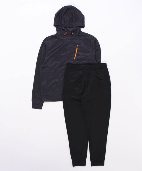 TULTEX（タルテックス）の「TULTEX/タルテックス ジャージ プルパーカー×ジョガーパンツ セットアップ 上下セット（ジャージ・メンズ・ネイビー/グレー/チャコール/レッド・LL/3L/M/L）」の9枚目の写真
