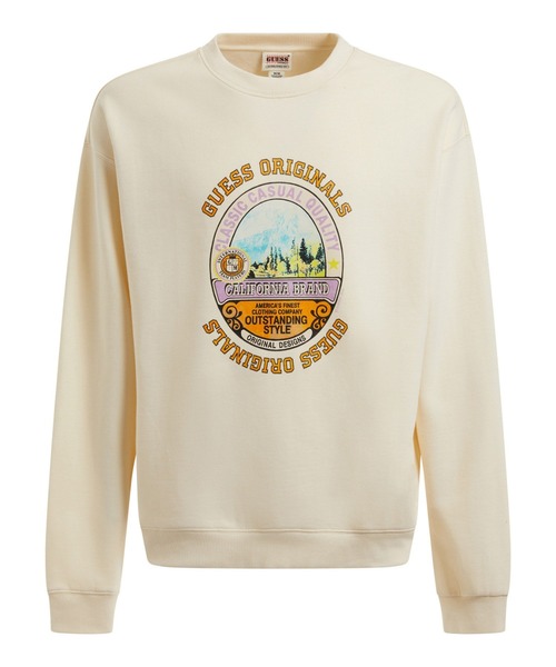 Guess（ゲス）の「GUESS Originals Classic Crewneck Sweat（スウェット・メンズ・ホワイト系その他・SMALL/X-LARGE/LARGE/MEDIUM）」の6枚目の写真