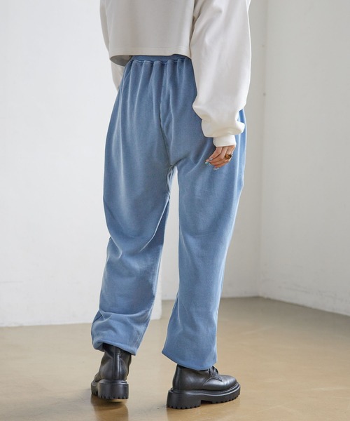 PBLIM（ページボーイリム）の「PAGEBOYLIM/オーバーダイスウェットパンツ（スウェットパンツ・レディース・チャコールグレー/ライトブルー/ブラウン・FREE）」の6枚目の写真