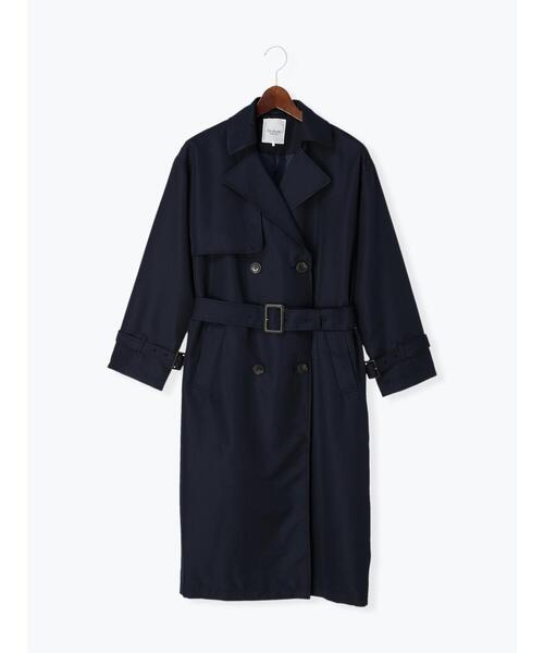 Te chichi TERRASSE（テチチテラス）の「ベーシックトレンチコート（トレンチコート・レディース・グリーン/ネイビー/ベージュ・ﾌﾘ-）」の3枚目の写真