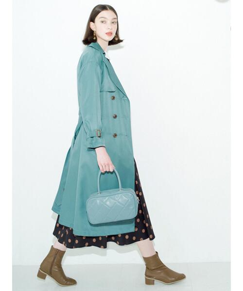 Te chichi TERRASSE（テチチテラス）の「ベーシックトレンチコート（トレンチコート・レディース・グリーン/ネイビー/ベージュ・ﾌﾘ-）」の5枚目の写真
