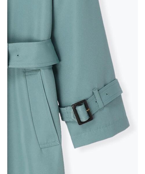 Te chichi TERRASSE（テチチテラス）の「ベーシックトレンチコート（トレンチコート・レディース・グリーン/ネイビー/ベージュ・ﾌﾘ-）」の9枚目の写真