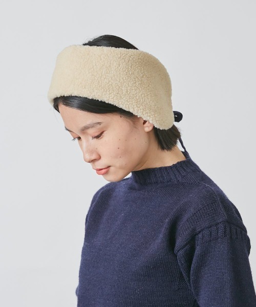 OVERRIDE(オーバーライド)の「OVERRIDE QUILTING REVER EARMUFF(イヤーマフ・レディース・ネイビー/ダークオレンジ・FREE)」の7枚目の写真