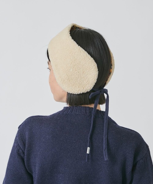 OVERRIDE(オーバーライド)の「OVERRIDE QUILTING REVER EARMUFF(イヤーマフ・レディース・ネイビー/ダークオレンジ・FREE)」の8枚目の写真