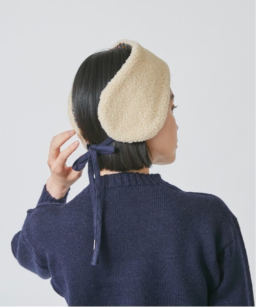 OVERRIDE(オーバーライド)の「OVERRIDE QUILTING REVER EARMUFF(イヤーマフ・レディース・ネイビー/ダークオレンジ・FREE)」の9枚目の写真