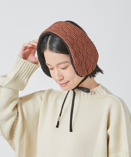 OVERRIDE(オーバーライド)の「OVERRIDE QUILTING REVER EARMUFF(イヤーマフ・レディース・ネイビー/ダークオレンジ・FREE)」の18枚目の写真
