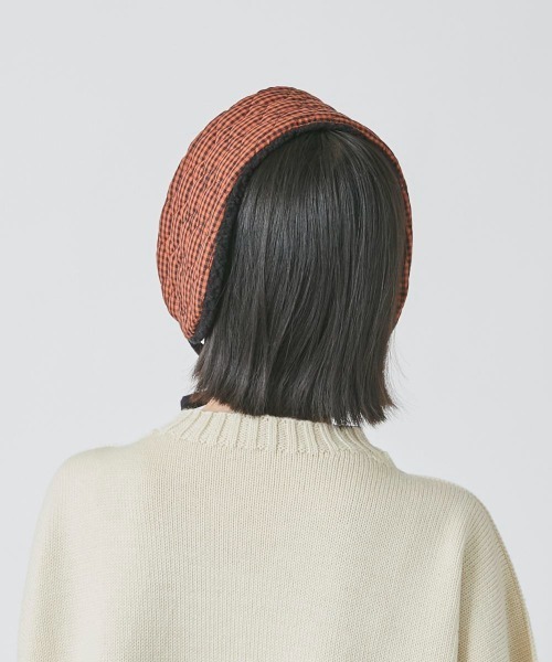 OVERRIDE(オーバーライド)の「OVERRIDE QUILTING REVER EARMUFF(イヤーマフ・レディース・ネイビー/ダークオレンジ・FREE)」の22枚目の写真