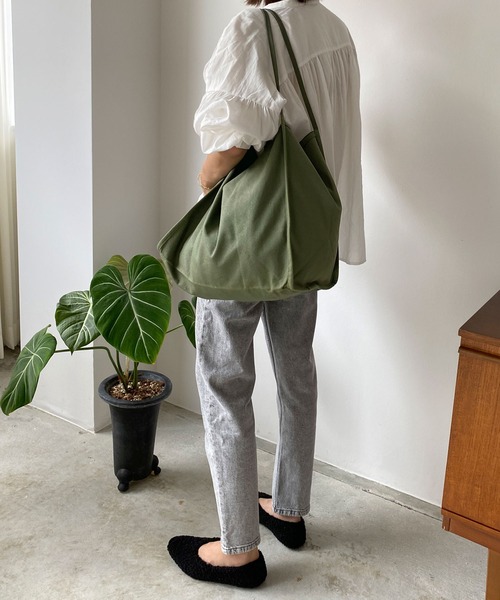 DONOBAN（ドノバン）の「細紐トートバッグ（トートバッグ・レディース・カーキ/ブラック/ブラウン系その他/アイボリー・ONESIZE）」の9枚目の写真