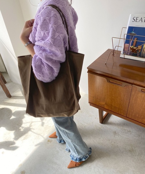 DONOBAN（ドノバン）の「細紐トートバッグ（トートバッグ・レディース・カーキ/ブラック/ブラウン系その他/アイボリー・ONESIZE）」の22枚目の写真