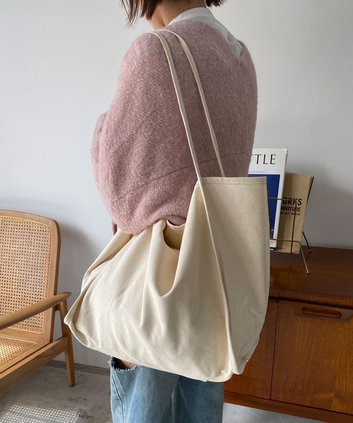 DONOBAN（ドノバン）の「細紐トートバッグ（トートバッグ・レディース・カーキ/ブラック/ブラウン系その他/アイボリー・ONESIZE）」の16枚目の写真