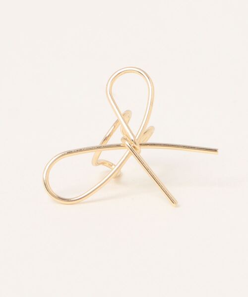 Fun & Daily（ファンアンドデイリー）の「フレームリボンイヤーカフ（イヤーカフ・レディース・ゴールド/シルバー・FREE）」の4枚目の写真