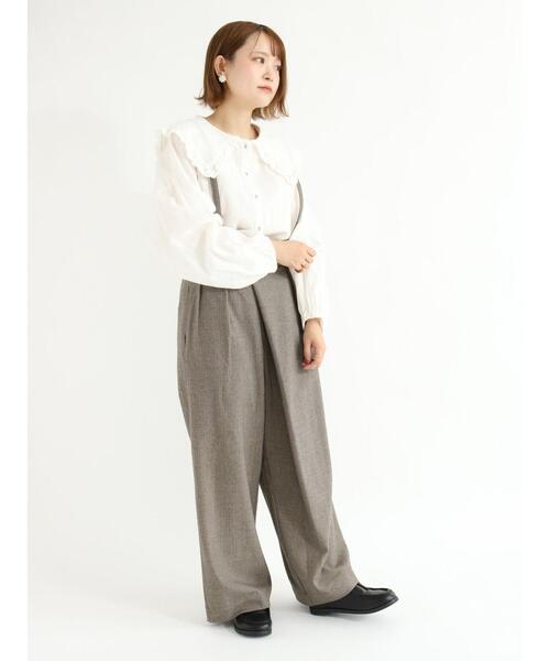 Samansa Mos2（サマンサ モスモス）の「サス付ラップパンツ（その他パンツ・レディース・ブラック/ブラウン/グレー・ﾌﾘ-）」の9枚目の写真