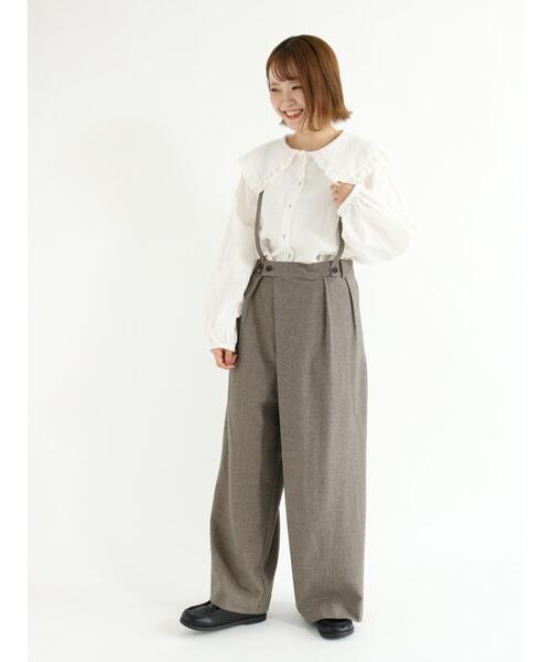 Samansa Mos2（サマンサ モスモス）の「サス付ラップパンツ（その他パンツ・レディース・ブラック/ブラウン/グレー・ﾌﾘ-）」の11枚目の写真