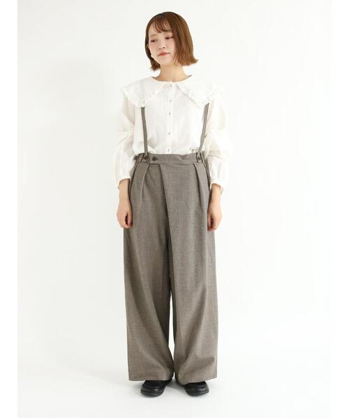 Samansa Mos2（サマンサ モスモス）の「サス付ラップパンツ（その他パンツ・レディース・ブラック/ブラウン/グレー・ﾌﾘ-）」の12枚目の写真