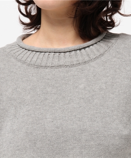 Kastane（カスタネ）の「【Kastane】リブロールプルオーバー（ニット/セーター・レディース・ピンク/グレー/サックスブルー/アイボリー・FREE）」の7枚目の写真