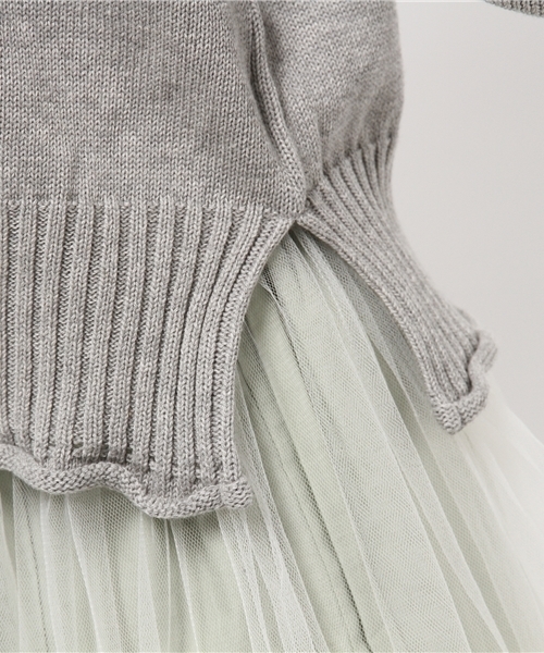 Kastane（カスタネ）の「【Kastane】リブロールプルオーバー（ニット/セーター・レディース・ピンク/グレー/サックスブルー/アイボリー・FREE）」の9枚目の写真