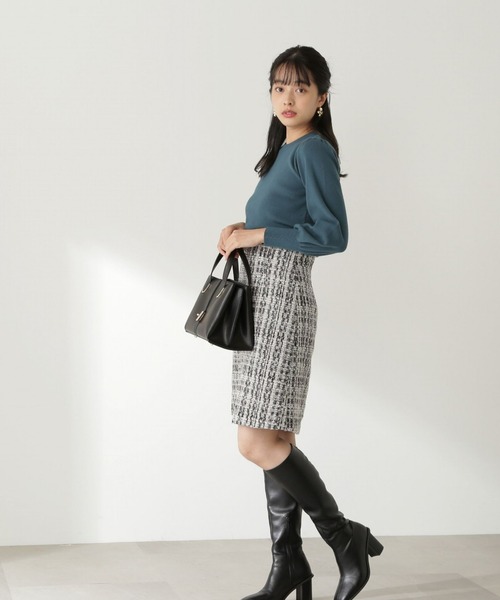 PROPORTION BODY DRESSING(プロポーションボディドレッシング)の「ハイウエストラメツイードミニスカート/1212220513(スカート・レディース・グレー/ブラック・MEDIUM/SMALL/X-SMALL)」の9枚目の写真