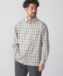 SHIPS:〈洗濯機可能〉TECH PLUS(R) WOOL リラックスフィット レギュラーカラーシャツ