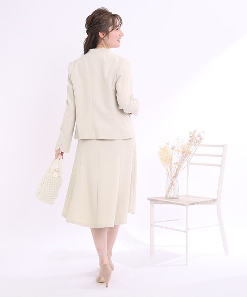 couture brooch(クチュールブローチ)の「◆【セレモニー/オフィスカジュアル】マーメイドシルエット イレヘムスカート(スカート・レディース・ライトグレー/ネイビー・42/38/40)」の22枚目の写真